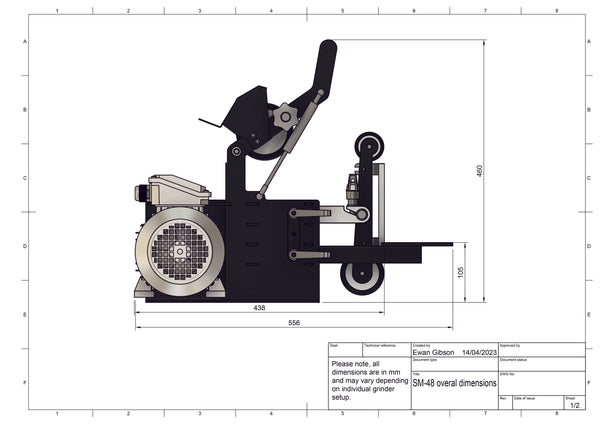 Shop Mate 48" Belt Grinder
