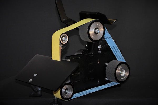 Angle adjustable work rest to suit Shop Mate 48" belt grinder linisher belt sander and Shop Master 72" Belt grinder linisher belt sander