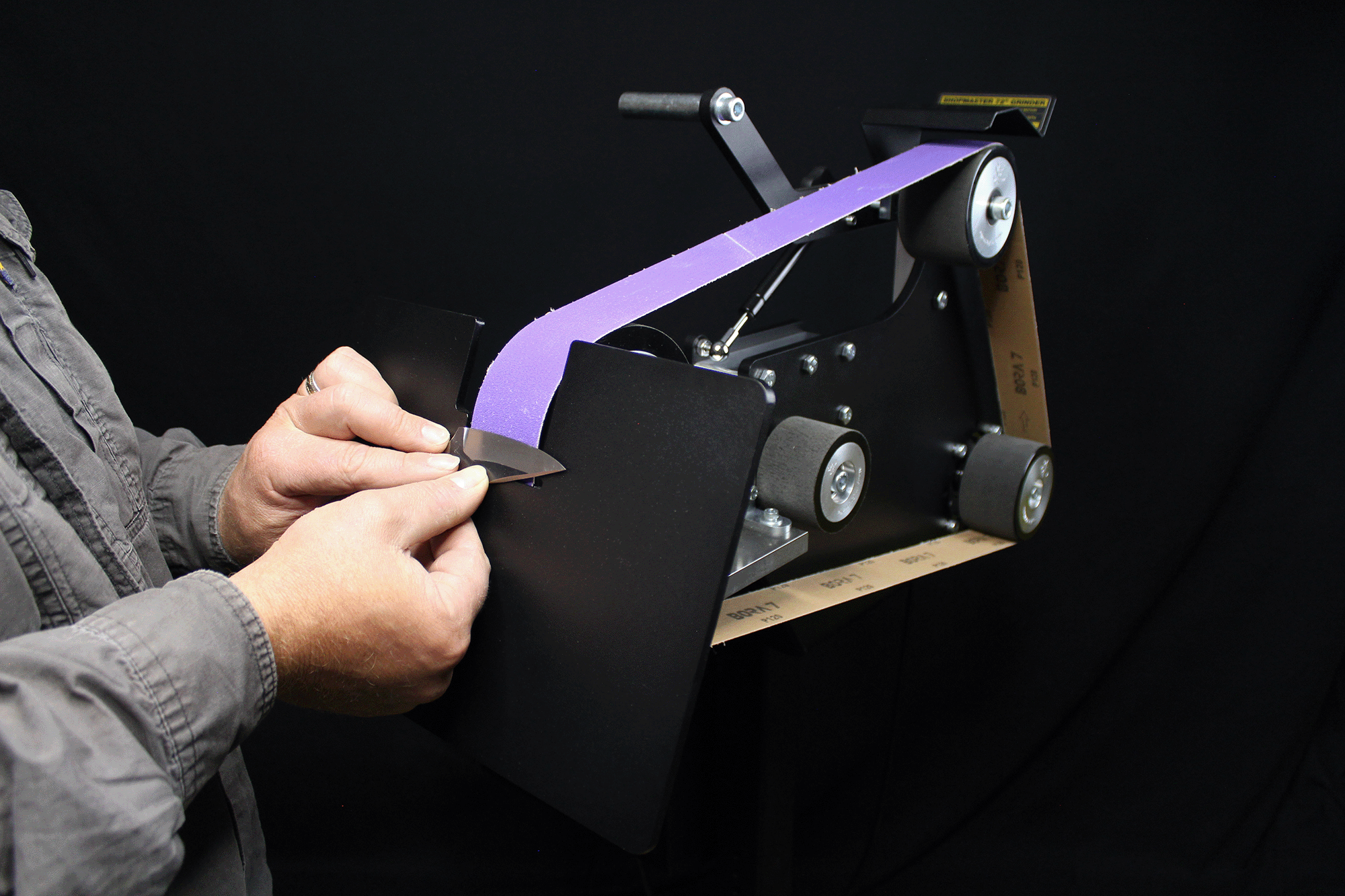 84 Engineering Angle Adjustable Bevel Rest for grinding knife bevels. To suit Shop Mate 48