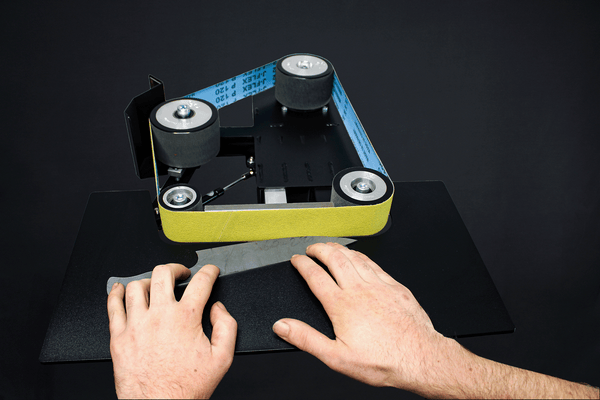 Horizontal work rest to suit Shop mate 2x48" and Shop Master 72" Belt grinder linisher shaping knife