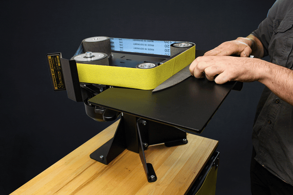 Horizontal work rest to suit Shop mate 2x48" and Shop Master 72" Belt grinder linisher knife shaping