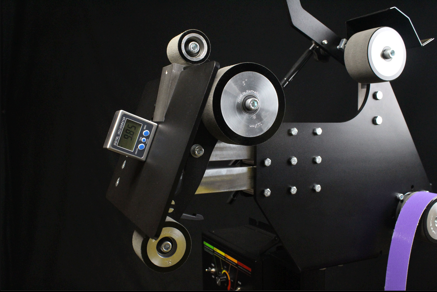 84 Engineering Angle Adjustable Bevel Rest for grinding knife bevels. To suit Shop Mate 48