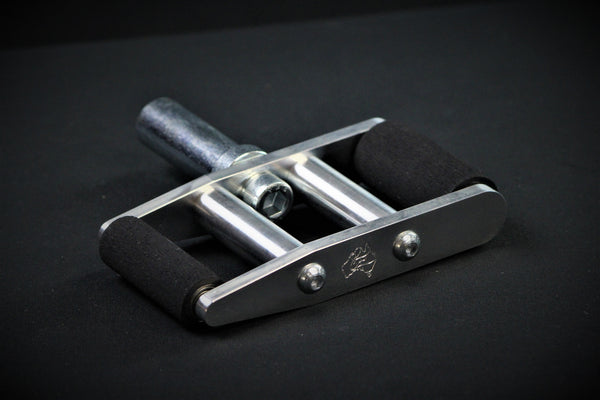 84 Engineering Small Wheel Pairs - 1/4" 6mm, 1/2" 13mm pair and 3/4" 19mm and 1" 25mm small contact wheel pairs. To suit Shop mate 48" Belt Grinder linisher belt sander and Shop Master 72" belt grinder linisher belt sander for knife making, grinsing hollows, pipe notching etc.